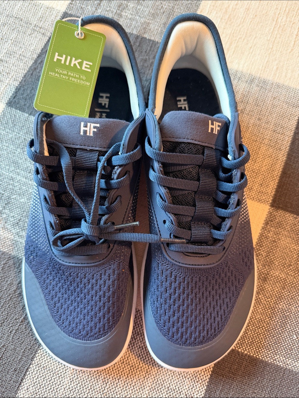 HF Women’s Navy Lightweight Breathable Lace-Up Sneakers
